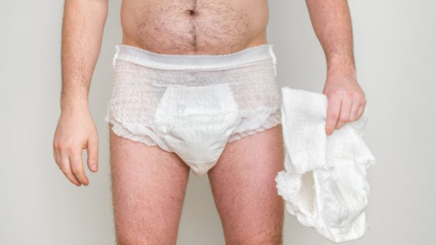 גבר עם חיתול, אילוסטרציה