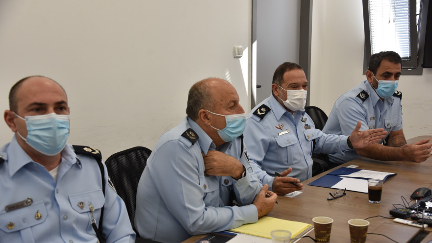 מ"מ המפכ"ל ניצב יעקב שבתאי בהערכת מצב בצפון