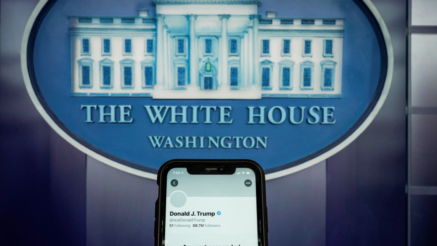 חשבונו החסום של דונלד טראמפ