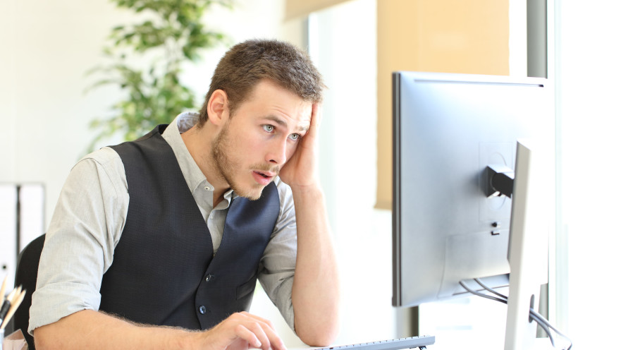 גבר מודאג, אילוסטרציה