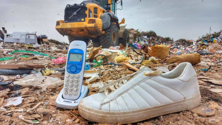 האשפה שהתאספה השבוע באתר דודאים