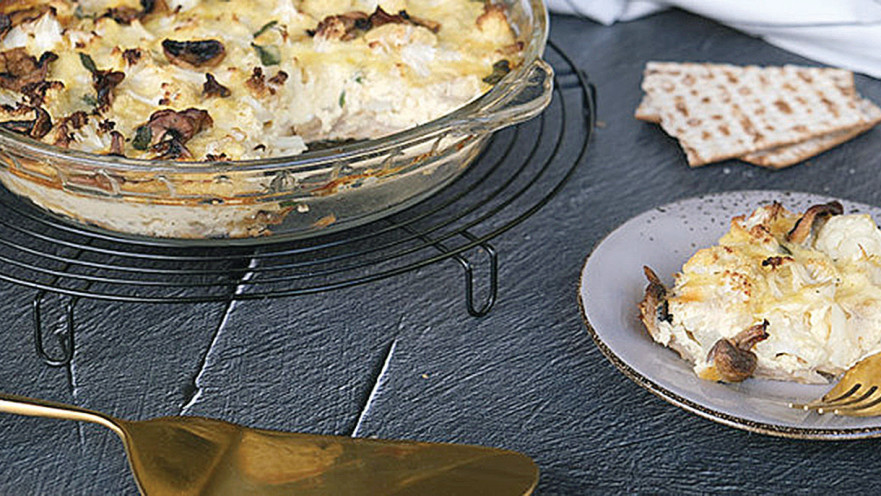 קיש פטריות וכרובית לפסח