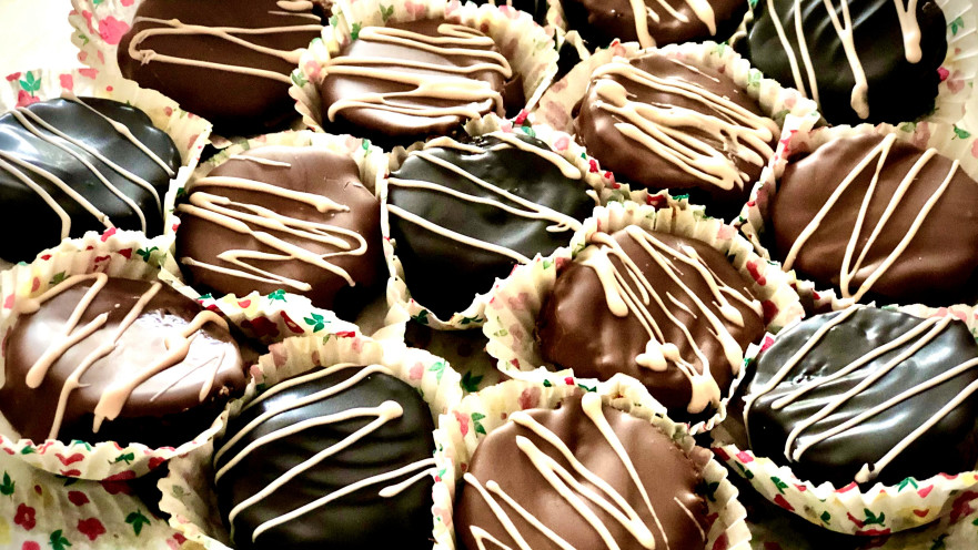 פרוסות גליל שוקולד