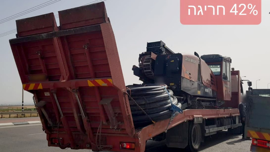 משאית עם חריגה של מעל 6 טון