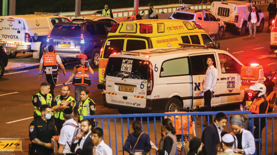 זירת האירוע בהר מירון