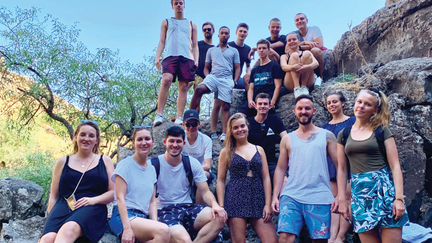 סטודנטים גרמנים שהגיעו לישראל