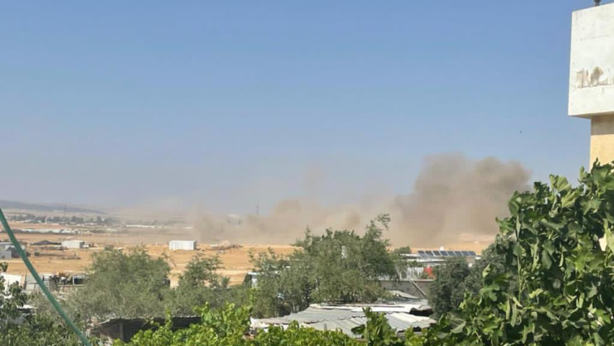 נפילת רקטה בפזורה הבדואית