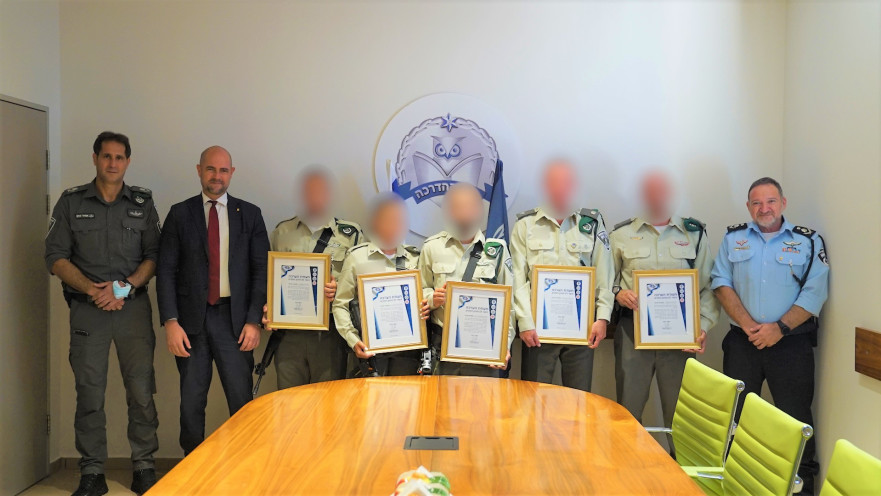 חמישה לוחמי מג"ב שסיכלו את הפיגוע במוצב סאלם