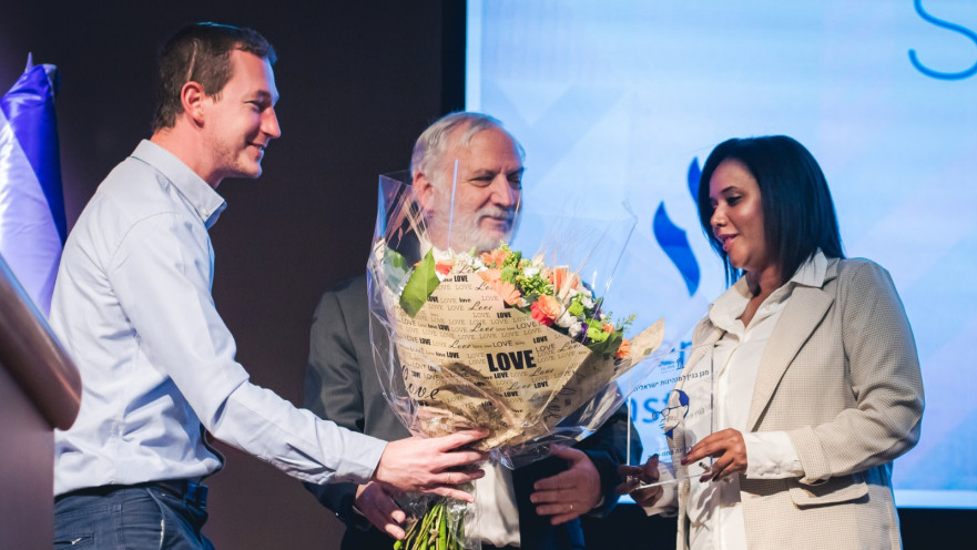 שרת העלייה והקליטה פנינה תמנו שטה במעמד קבלת הפרס