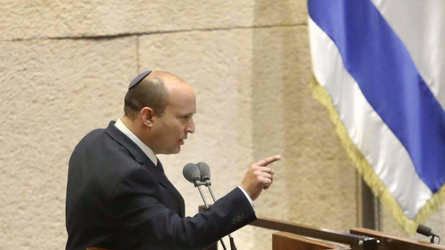 נפתלי בנט, ראש הממשלה המיועד, נואם במליאת הכנסת 