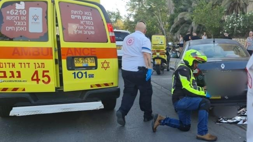 זירת האירוע בבאר שבע