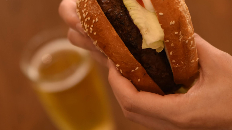 ההמבורגר הטבעוני של מיכלאנג'לו