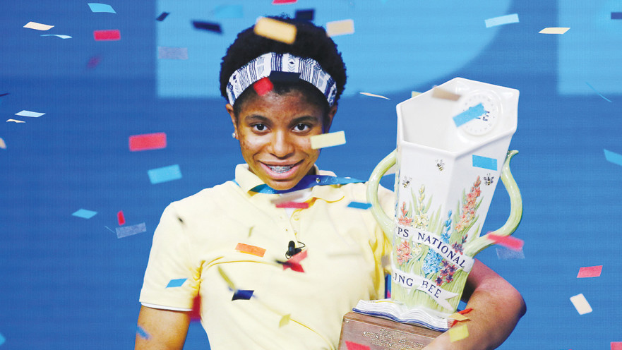 זיילה, הזוכה השחורה הראשונה בתחרות האיות המפורסמת של ארה"ב