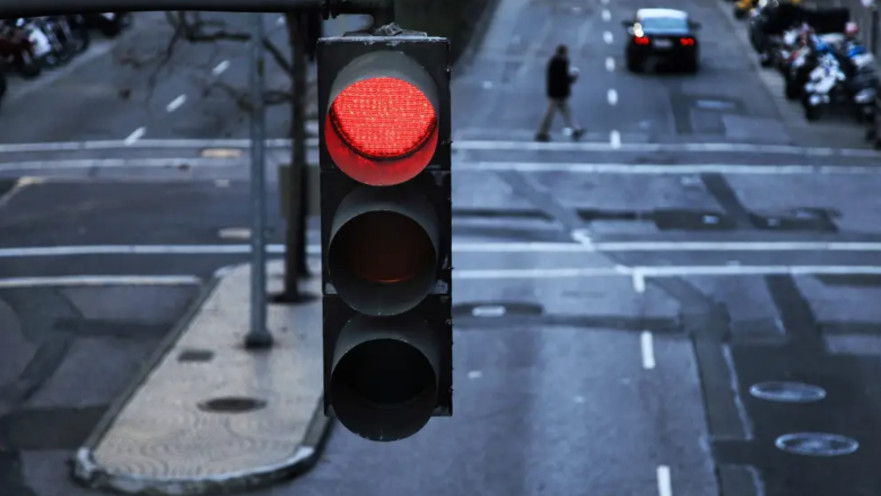 רמזור אדום, אילוסטרציה