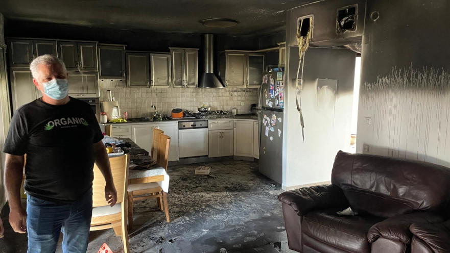 הדירה שנשרפה בנשר