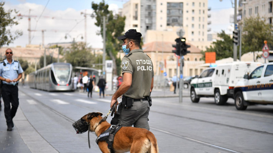 כוחות משטרה ומג"ב בעיר העתיקה