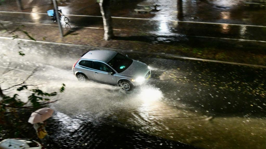 גשם בתל אביב