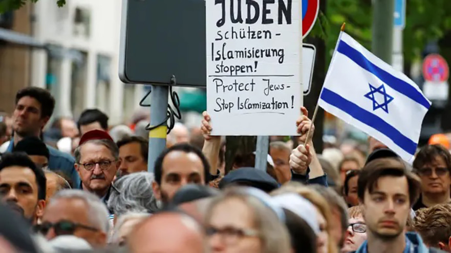 הפגנה נגד האנטישמיות בברלין 