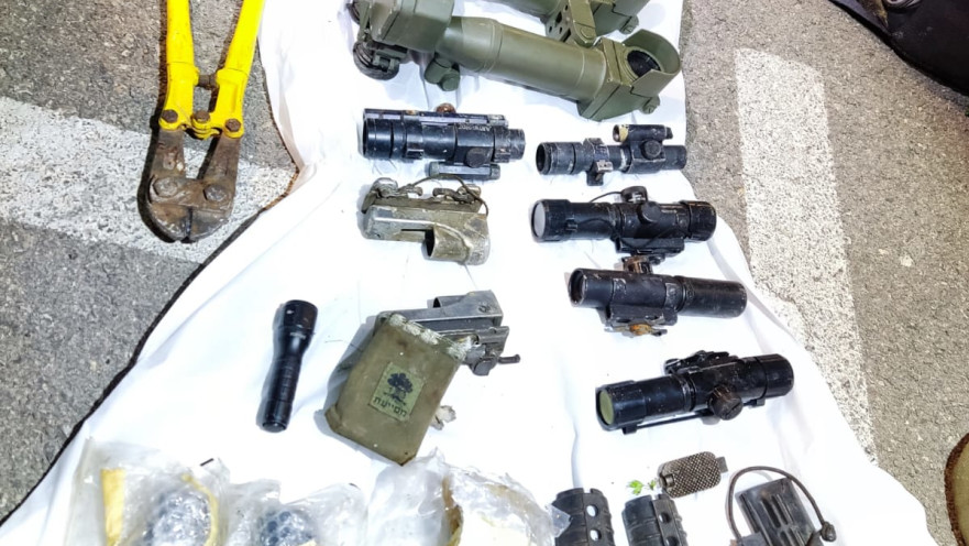 אמצעי הלחימה שאותרו אצל החשודים