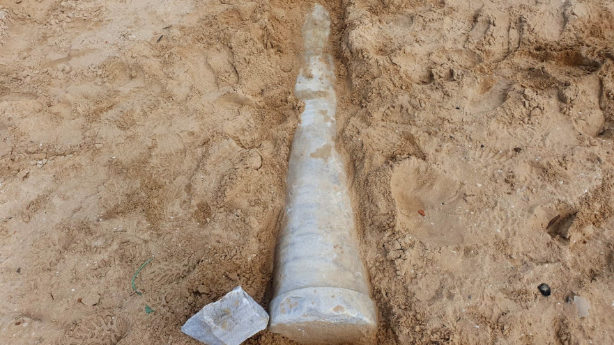 מציאת עמוד השיש בחופי אשדוד