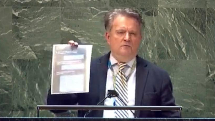 הודעותיו של חייל רוסי הוצגו על בימת האו"ם