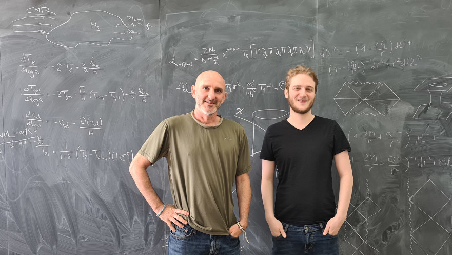 פרופ' תומר וולנסקי (משמאל) ואביב אורלי