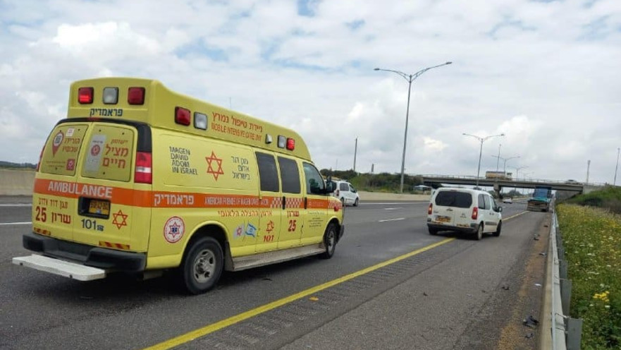 מזירת התאונה בכביש 6