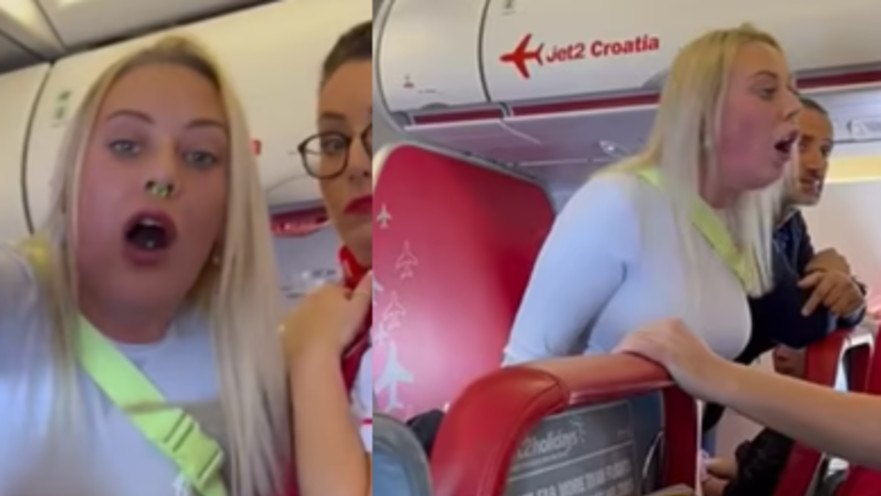 תיעוד מביך מהטיסה