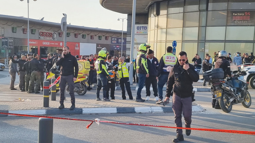 זירת הפיגוע בבאר שבע