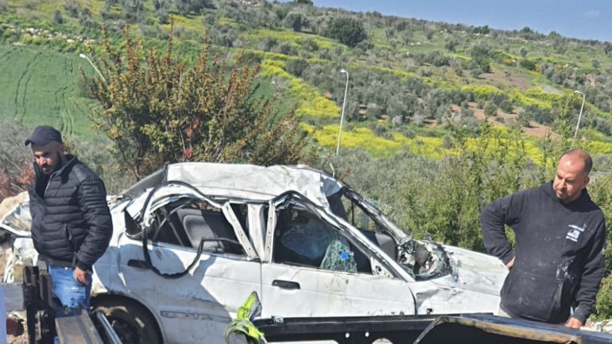 זירת תאונת העבודה בה נקבע מותו של תושב שפרעם