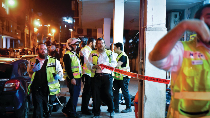 זירת הפיגוע בבני ברק