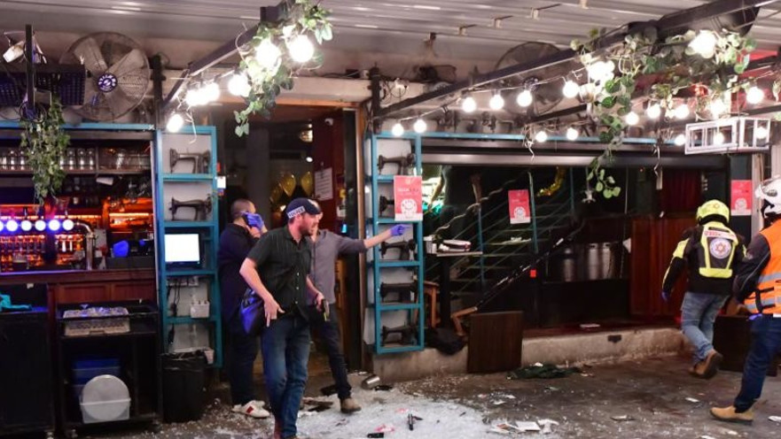 זירת הפיגוע בתל אביב