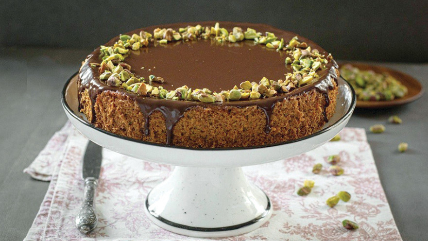 עוגת פיסטוקים וגנאש אספרסו ללא קמח, מתכון לפסח