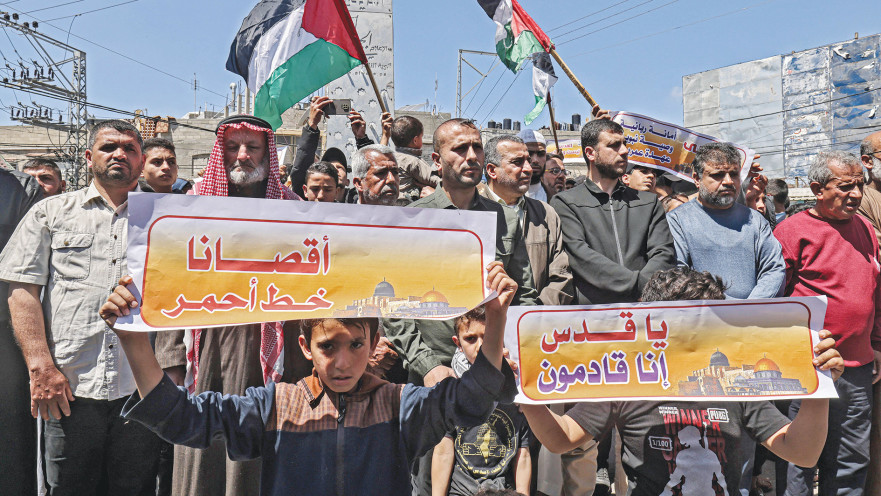 עצרת חמאס בחאן יונס