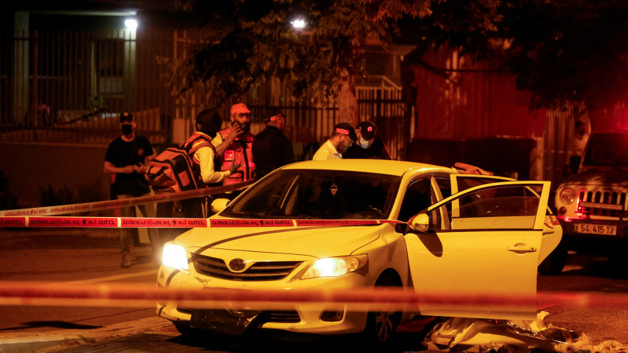 זירת הפיגוע באלעד