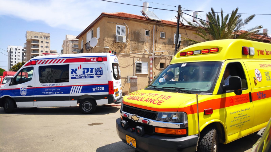 זירת התאונה בחדרה