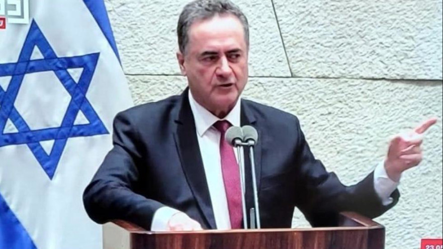 חבר הכנסת ישראל כ"ץ במליאה