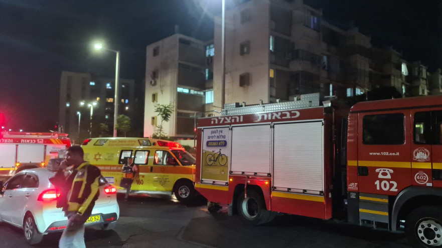 זירת השריפה בבת ים