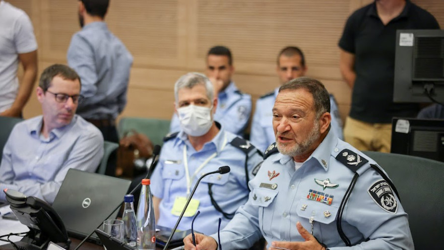 מפכ"ל המשטרה בוועדת החוקה, חוק ומשפט