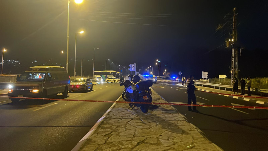 זירת הירי בכביש 75