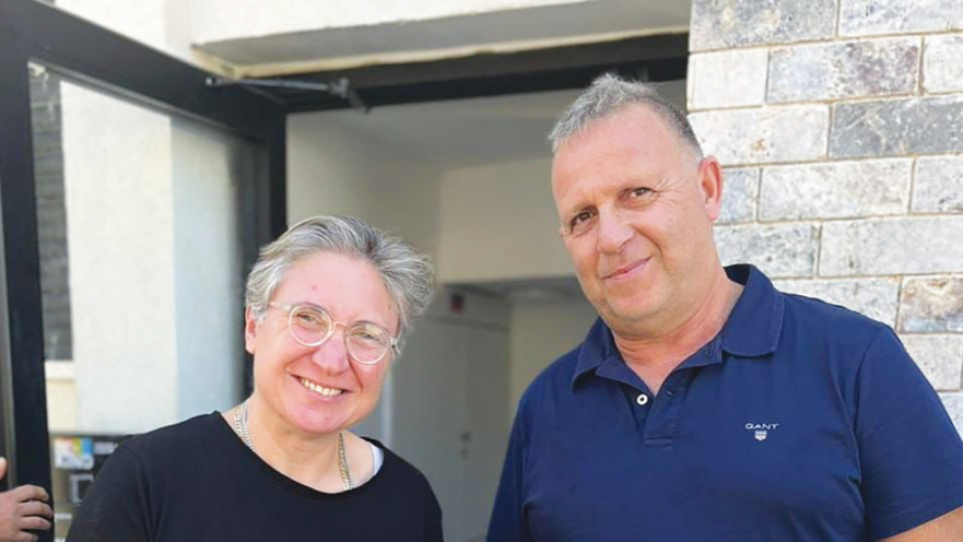 מגי מור, יור ועד עובדי אסותא ואיציק פלצ׳י מארגון עובדי קק״ל שגם לקח חלק במימון הפרויקט