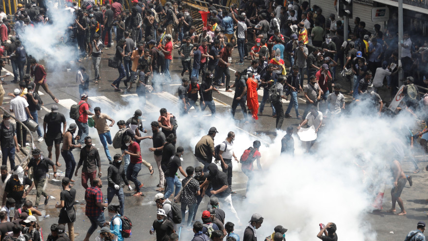 הפגנות הענק בסרי לנקה