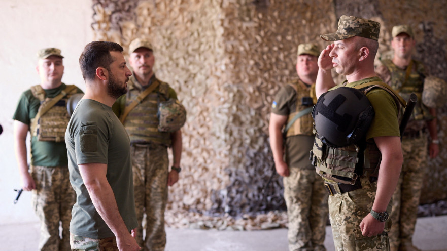 כוחות צבא אוקראינה עם זלנסקי