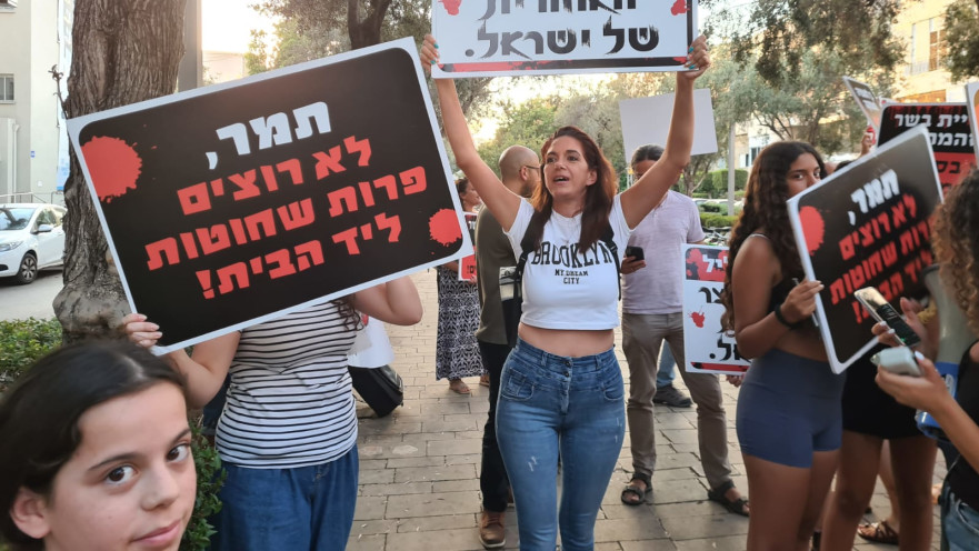 הפגנה נגד בניית בית מטבחיים בגליל