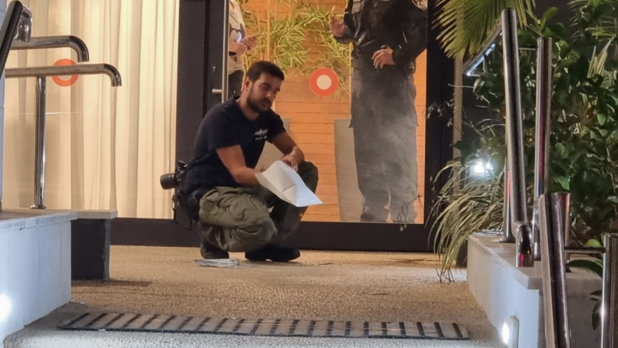 זירת האירוע ברחוב צה"ל. "הפכנו לזירת פשע"