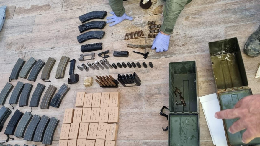 האמל"ח שנתפס בעוטף ירושלים