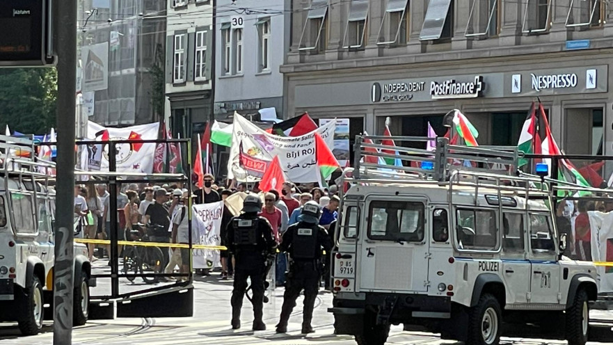 הפגנות בסמוך לכנס כנגד ישראל