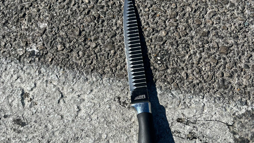 הסכין מניסיון פיגוע הדקירה סמוך לגבעת זאב