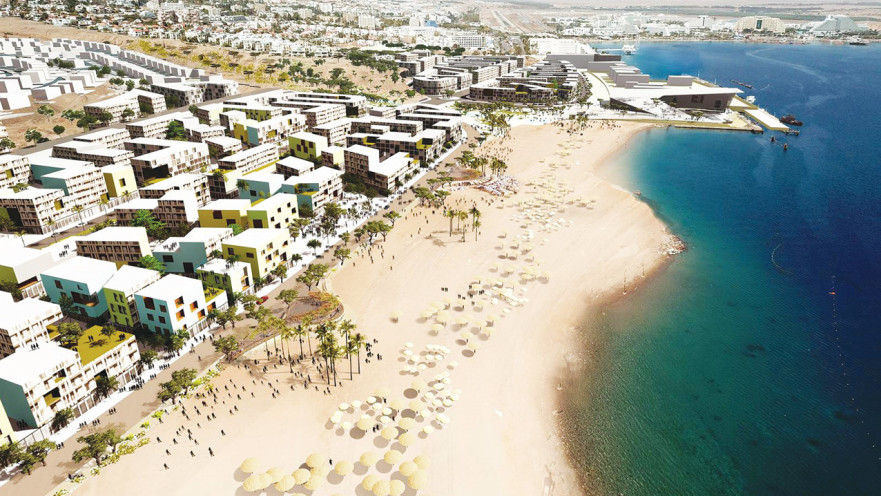 התכנון על שטח הנמל שמוחזר לעיריית אילת מחיל הים