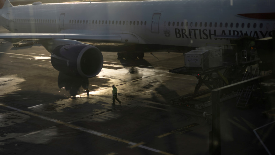  מטוס בנמל התעופה הית'רו